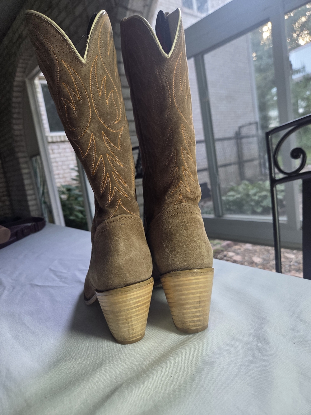 Vintage Dingo Acme Suede Cowboy Boots Made USA Women’s 7.5